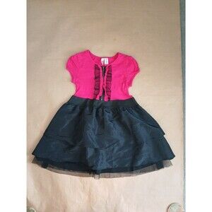 Vintage Y2K Route 66 Mini Dress Size XL Barbiecore black and pink cosplay